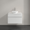 Villeroy & Boch Legato meuble sous-lavabo - 80x55cm - 2 tiroirs Blanc brillant SW479687