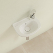 Villeroy & Boch O.novo Compact fontein met overloop met 1 kraangat rechts 36x27.5cm ceramic+ wit 0124013