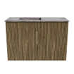 Mondiaz JOYA-DLUX 60cm meuble de salle de bains - couleur Dusk - Vasque FAYE position Gauche 1 trou de robinet couleur Sombra. SW1426125