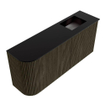 Mondiaz JOYA 91.6cm toiletmeubel - ronding links kleur Shadow - Wastafel FAYE positie Rechts 1 kraangat kleur Urban. SW1421575
