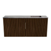 Mondiaz JOYA-DLUX 90cm meuble de salle de bains - couleur Walnut - Vasque FAYE position Droite Sans trou de robinet couleur Sombra. SW1424731