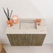 Mondiaz JOYA-DLUX 50cm toiletmeubel - kleur Dusk - Wastafel FAYE positie Rechts 1 kraangat kleur Opalo. SW1423288