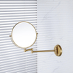 Fortifura Calvi miroir de maquillage - 20cm - rond - PVD - Laiton brossé PVD (Or) SW1126039