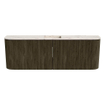 Mondiaz JOYA-DLUX 123.2cm toiletmeubel - ronding links en rechts kleur Shadow - Wastafel FAYE positie Midden 1 kraangat kleur Nata. SW1425009