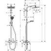 Hansgrohe Crometta e 240 1jet showerpipe met douchekraan chroom SW73208