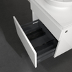 Villeroy & Boch Legato Meuble sous lavabo avec 2 tiroirs pour lavabo à poser 60x50x55cm blanc brillant 0124621