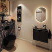 MONDIAZ TURE-DLUX meuble de toilettes 60 cm Urban. EDEN lavabo Lava position droite. Avec 1 trou de robinet. SW1103728