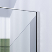 Brauer Brushed Frame Douche à l'italienne - 100x200cm - verre clair avec cadre - Inox SW1039048