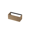 INK Wastafelonderkast - 100x45x40cm - 1 lade - greeploos - met houten keerlijst - MDF - Ash grey SW493719