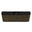 Mondiaz JOYA 123.2cm toiletmeubel - ronding links en rechts kleur Shadow - Wastafel FAYE positie Midden Zonder kraangat kleur Urban. SW1421547
