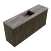 Mondiaz JOYA-DLUX Meuble de salle de bains 90cm - couleur Shadow - Vasque FAYE position Milieu Sans trou de robinet couleur Oza SW1425048