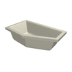 Xenz Society Hoekbad - 160x90x53 - afvoer Midden - Links - acryl - pergamon SW103341
