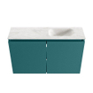 MONDIAZ TURE-DLUX Meuble toilette - 80cm - Smag - EDEN - vasque Ostra - position droite - sans trou de robinet SW1105112