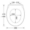 Pressalit Basic line closetzitting softclose lift-off D59 wit SW789643
