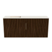 Mondiaz JOYA-DLUX 90cm toiletmeubel - kleur Walnut - Wastafel FAYE positie Links Zonder kraangat kleur Meli. SW1424435