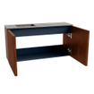 Mondiaz JOYA-DLUX Meuble de salle de bains 80cm - couleur Ruby - Vasque FAYE position Gauche 1 trou de robinet couleur Oza SW1425506