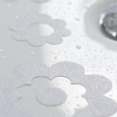 Sealskin Fleur de bain Autocollant antidérapant autocollant Vinyle 7 pièces Blanc CO311000210
