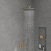 Villeroy & Boch Universal Showers douche de tête - 35cm - Rond - Nickel brossé mat (inox) SW974346