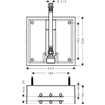 Hansgrohe Raindance air garniture de base pour douche de tête 26x26cm plafond GA96137