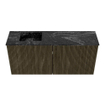 Mondiaz JOYA-DLUX 90cm meuble de toilette - couleur Shadow - Vasque FAYE position Gauche 1 trou de robinet couleur Lava. SW1422857