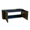 Mondiaz JOYA 101.6cm meuble de salle de bains - arrondi gauche couleur Shadow - Vasque FAYE position Droite Sans trou de robinet couleur Urban. SW1421517