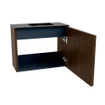 Mondiaz JOYA 50cm meuble de toilette - couleur Walnut - Vasque FAYE position Droite Sans trou de robinet couleur Urban SW1421365