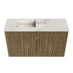 Mondiaz JOYA-DLUX 70cm meuble de salle de bains - couleur Dusk - Vasque FAYE position Gauche 1 trou de robinet couleur Frappe. SW1423070