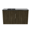 Mondiaz JOYA-DLUX 70cm meuble de toilette - couleur Shadow - Vasque FAYE position Gauche 1 trou de robinet couleur Lava. SW1422837