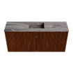 Mondiaz JOYA-DLUX 90cm meuble de salle de bains - couleur Ruby - Vasque FAYE position Milieu 1 trou de robinet couleur Sombra. SW1425669