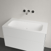 Villeroy & Boch Finion lavabo-plan pour meuble - 100x50 sans trou de robinetterie sans trop-plein stonewhite Ceramic+ stone white SW209389