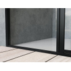 Saniclass Bellini Douchedeur - 110x200cm - vast paneel - frame lines buitenzijde - anti kalk - mat zwart SW491686