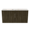 Mondiaz JOYA-DLUX 80cm toiletmeubel - kleur Shadow - Wastafel FAYE positie Links 1 kraangat kleur Frappe. SW1422669