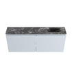 MONDIAZ TURE-DLUX Meuble WC 120 cm Clay. Lavabo EDEN Lava position droite. Avec 1 trou de robinet. SW1103729
