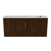 Mondiaz JOYA-DLUX 90cm meuble de toilette - couleur Walnut - Vasque FAYE position Droite Sans trou de robinet couleur Glace SW1422372