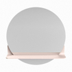 Mondiaz SPOT Miroir de salle de bains - rond 60cm - tablette de miroir - couleur Rosee SW1235591