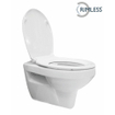 Xellanz Trevi wandcloset rimless met Ultimo 3.0 toiletzitting softclose en quick release glans wit SW72904