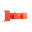 Fortifura Nebbio Inbouwthermostaatkraan - 2 functies - uit te breiden naar 3 of 4 functies - geborsteld RVS PVD SW1417138