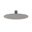 IVY Bond Ensemble de douche de pluie - encastré - symmetry - inverseur d'arrêt 2 voies - bras mural 40 cm - pomme de douche slim 20 cm - barre de douche avec sortie - flexible de douche 150 cm - douchette bâton - Metal black brossé PVD SW1033449