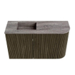 Mondiaz JOYA-DLUX Meuble de salle de bains 71,6cm - arrondi droite couleur Shadow - Vasque FAYE position Gauche Sans trou de robinet couleur Oza SW1425057