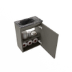 MONDIAZ TURE-DLUX Meuble de toilettes 40 cm Smoke. EDEN lavabo Lava position gauche. Sans trou de robinet. SW1104066