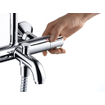 Hansgrohe Vernis showerpipe avec thermostat de baignoire chrome SW651723