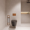 Xellanz Rocko toiletrolhouder zonder klep en reserverolhouder inbouw geborsteld brons koper SW1126030