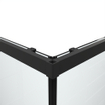 Marenza Casus Douchecabine - 100x100x200cm - hoekinstap - helder glas - profiel - mat zwart SW773921