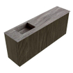 Mondiaz JOYA-DLUX 100cm toiletmeubel - kleur Shadow - Wastafel FAYE positie Links 1 kraangat kleur Oza. SW1425072