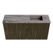 Mondiaz JOYA-DLUX Meuble de toilette 80cm - couleur Shadow - Vasque FAYE position Droite Sans trou de robinet couleur Sombra. SW1425193