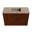 Mondiaz JOYA-DLUX 60cm toiletmeubel - kleur Ruby - Wastafel FAYE positie Midden 1 kraangat kleur Saba. SW1425584
