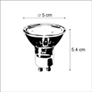 Luedd Lampe LED - lot de 2 - GU10 - 6W - 2700K - 260LM - à intensité réglable SW1211300