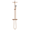 GROHE Euphoria XXL Colonne de douche avec robinet thermostatique et douche de tête Rainshower Cosmo 310 et douchette Warm sunset brossé (cuivre) SW98859