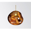 Njoy lampe à suspension en verre doré avec raccord e27 27cm ip20 avec ampoule 4w transparente SW679694