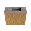 Mondiaz JOYA-DLUX Meuble de toilette 50cm - couleur Oak - Lavabo FAYE position Droite 1 trou de robinet couleur Oza SW1424094